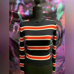 Xs striped crop top